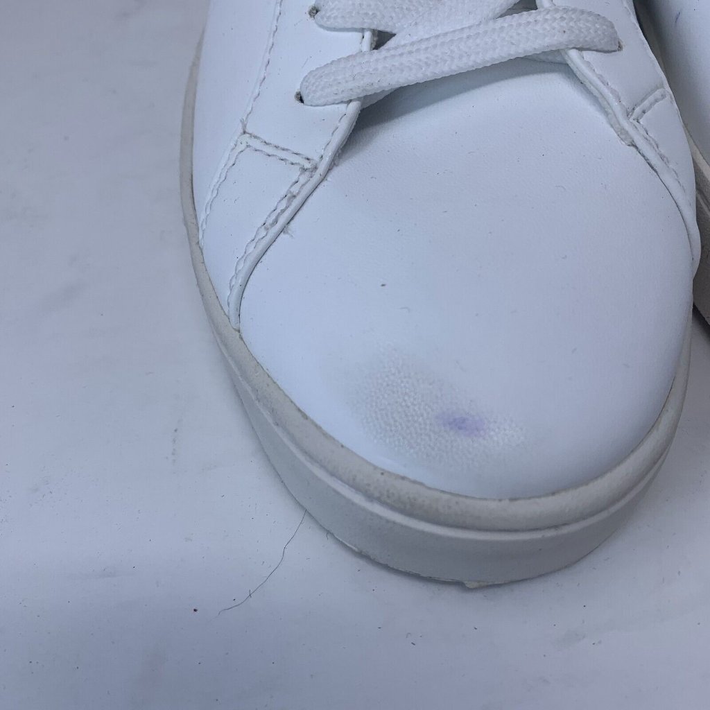 Thousand Fell Sneakers Men's 8 White Leather Lace-Up Casual Athletic Shoes S0710 — image 4 of 8